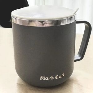 - Gray Mark Cup With Lid
